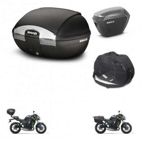 SHAD Maletas sh23 alu + soporte montaje baul SH45 accesorios KIT-459821