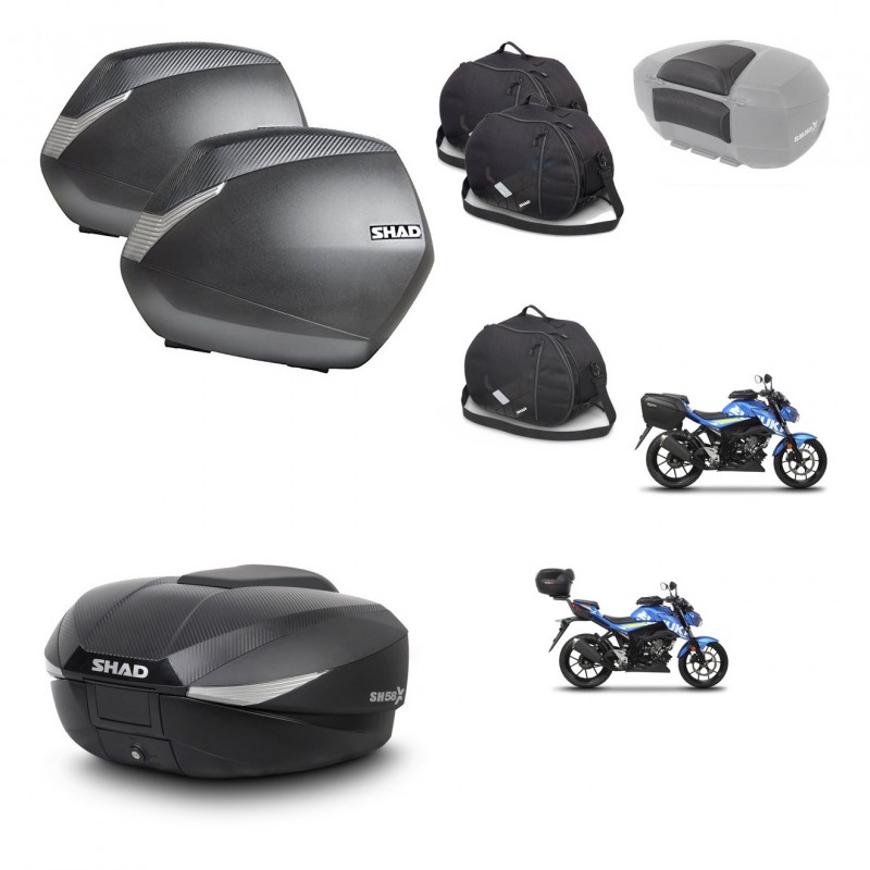 SHAD Baul SH58 + soporte montaje maletas SH36 accesorios KIT-459825
