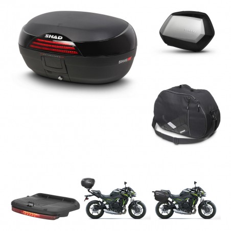 SHAD SH35 PREMIUM suitcases + mounting bracket SH46 trunk accessories 45 L KIT-459846