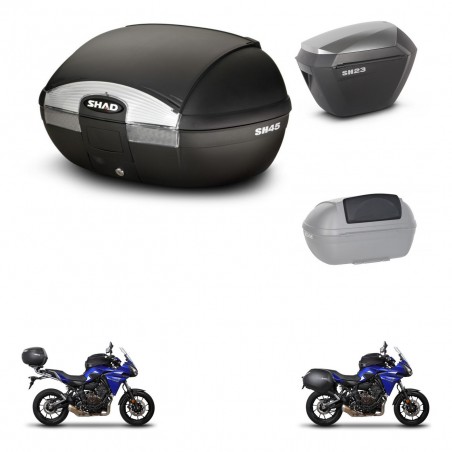 SHAD Maletas sh23 alu + soporte montaje baul SH45 accesorios KIT-459875