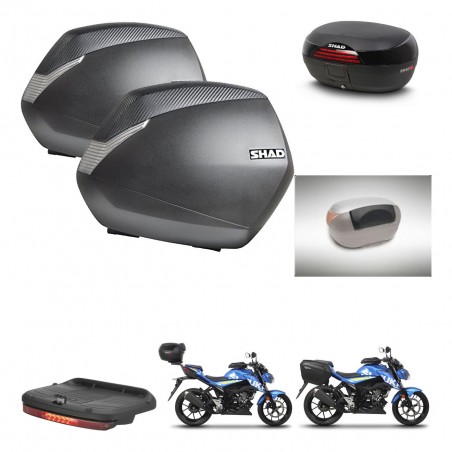 SHAD Baul SH46 + soporte montaje maletas SH36 accesorios 45 L KIT-459880
