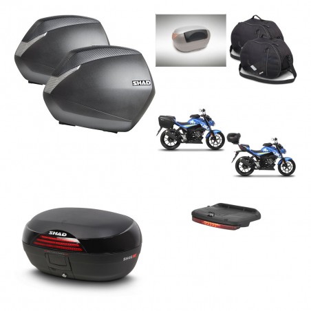 SHAD Baul SH46 + soporte montaje maletas SH36 accesorios 45 L KIT-459881