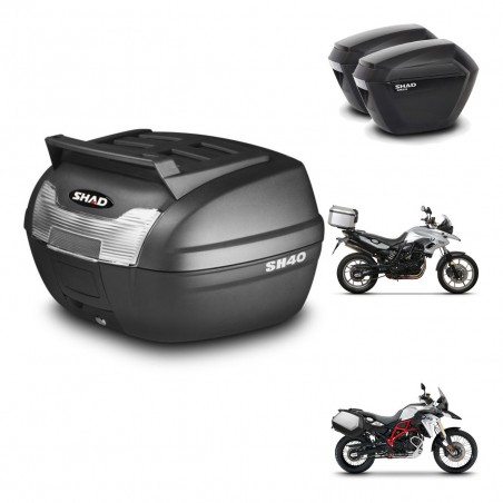 SHAD Maletas sh23 + soporte montaje baul SH40 parrilla superior KIT-459906