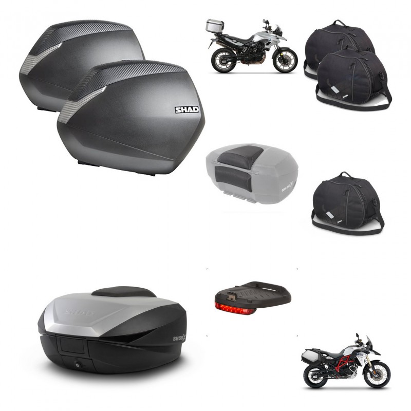 SHAD SH59 trunk + mounting bracket SH36 suitcases accessories 59L KIT-459911