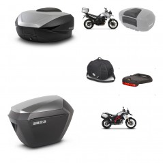 SHAD SH23 alu suitcases + mounting bracket SH59 trunk accessories 59L KIT-459915