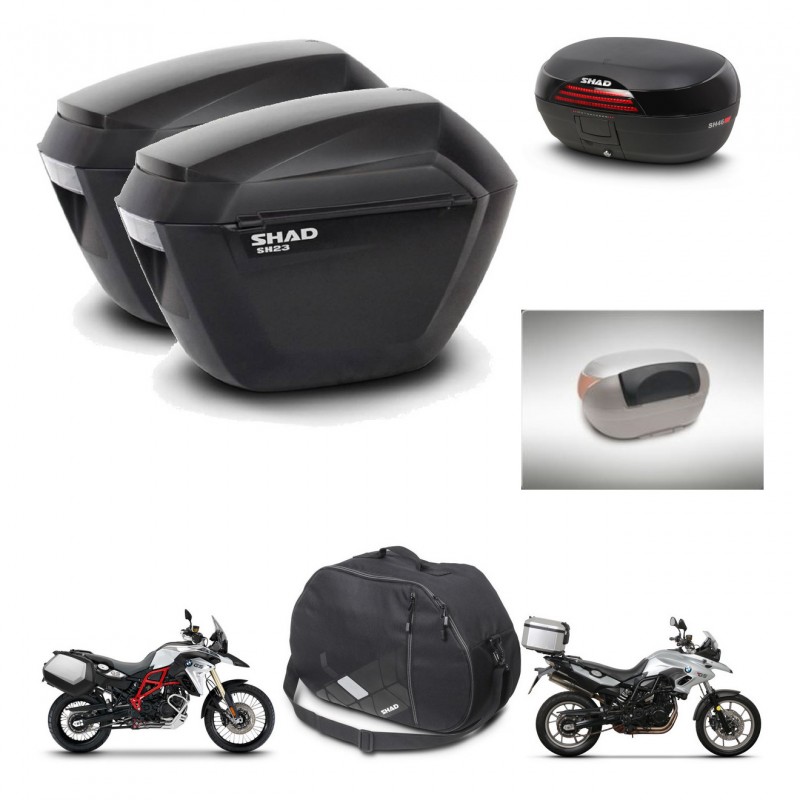 SHAD Baul SH46 + soporte montaje maletas sh23 accesorios 45 L KIT-459932