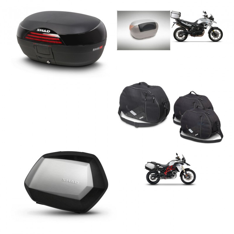SHAD SH35 PREMIUM suitcases + mounting bracket SH46 trunk accessories 45 L KIT-459934