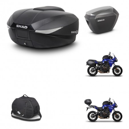 SHAD Maletas sh23 alu + soporte montaje baul SH58 accesorios KIT-459953