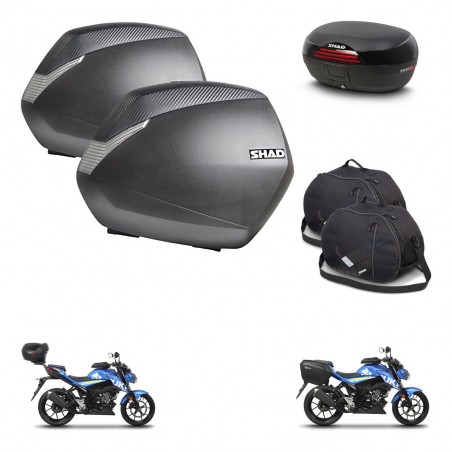 SHAD Baul SH46 + soporte montaje maletas SH36 accesorios 45 L KIT-459961