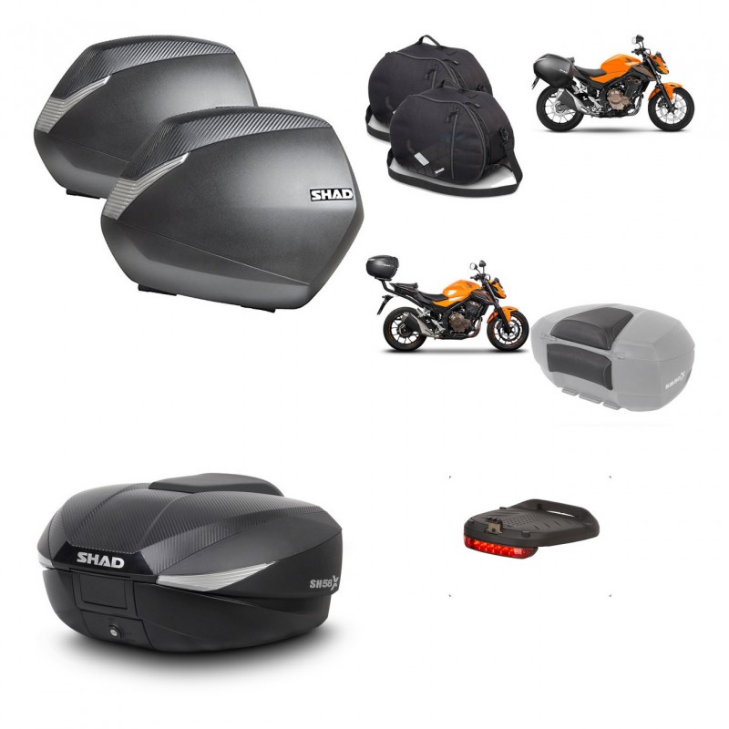 SHAD Baul SH58 + soporte montaje maletas SH36 accesorios KIT-459980