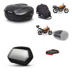 SHAD SH35 PREMIUM suitcases + mounting bracket SH58 trunk accessories KIT-459983