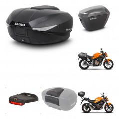 SHAD Maletas sh23 alu + soporte montaje baul SH58 accesorios KIT-459984