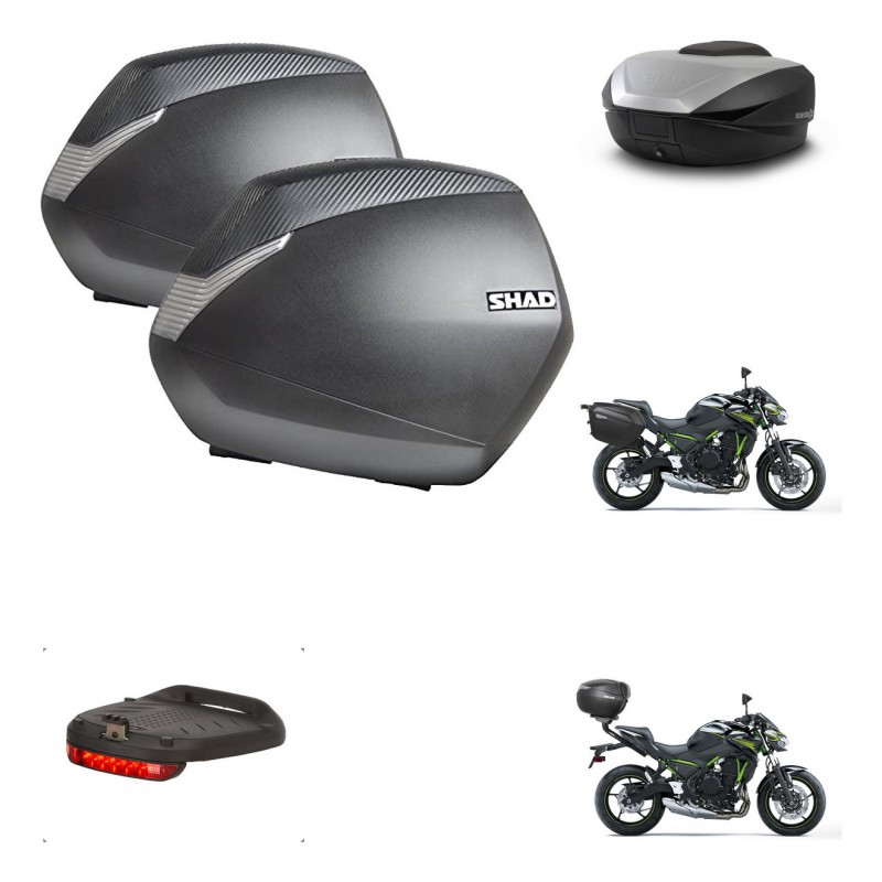 SHAD SH59 trunk + mounting bracket SH36 suitcases accessories 59L KIT-459987