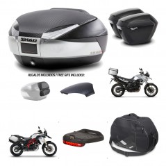 SHAD Suitcases sh23 + mounting bracket trunk SH48 backrest cover accessories KIT-460001