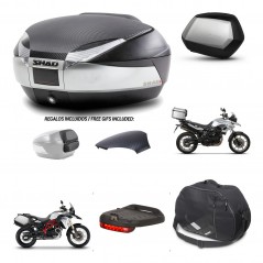 SHAD SH35 PREMIUM suitcases + mounting bracket SH48 trunk backrest cover accessories KIT-460002