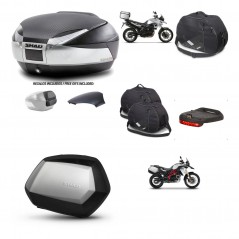 SHAD Maletas SH35 PREMIUM + soporte montaje baul SH48 tapa respaldo accesorios KIT-460003