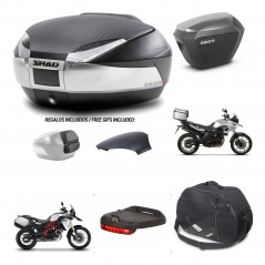 SHAD SH23 alu suitcases + mounting bracket SH48 trunk backrest cover accessories KIT-460004