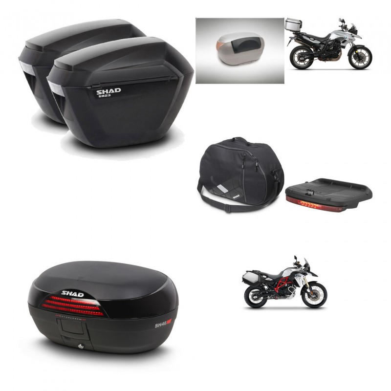 SHAD Baul SH46 + soporte montaje maletas sh23 accesorios 45 L KIT-460043