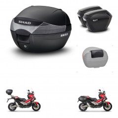 SHAD Maletas sh23 + soporte montaje baul SH33 accesorios KIT-460077