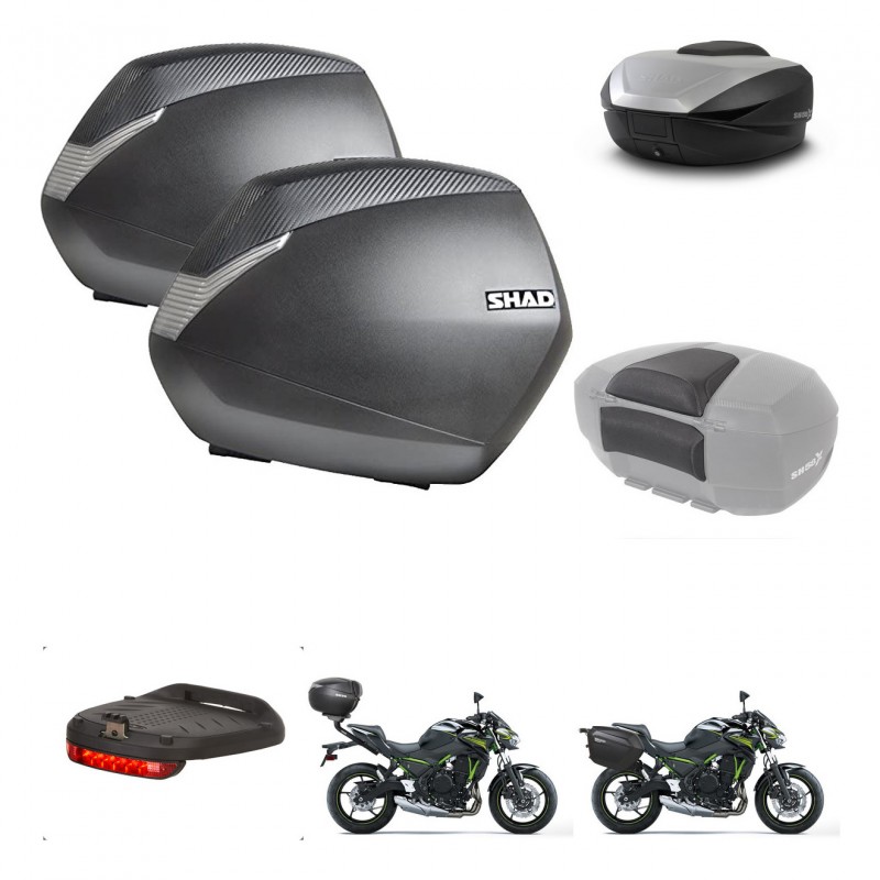 SHAD SH59 trunk + mounting bracket SH36 suitcases accessories 59L KIT-460097