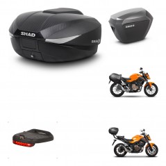 SHAD Maletas sh23 alu + soporte montaje baul SH58 accesorios KIT-460108