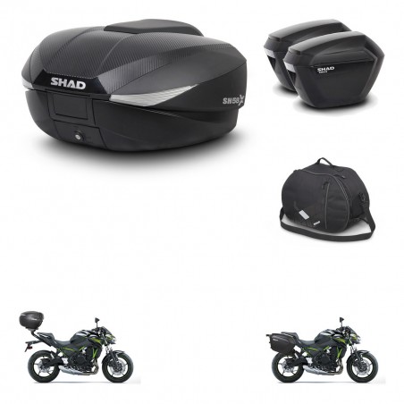 SHAD Maletas sh23 + soporte montaje baul SH58 accesorios KIT-460117