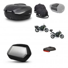 SHAD SH35 PREMIUM suitcases + mounting bracket SH58 trunk accessories KIT-460130