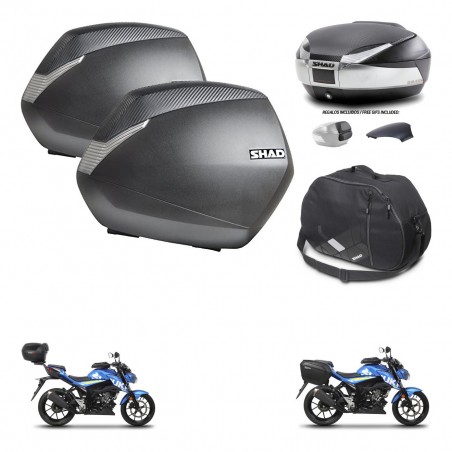 SHAD Trunk SH48 backrest cover + mounting bracket SH36 suitcases accessories KIT-460169