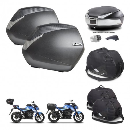 SHAD Trunk SH48 backrest cover + mounting bracket SH36 suitcases accessories KIT-460170