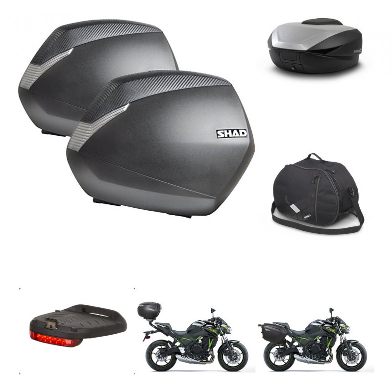 SHAD SH59 trunk + mounting bracket SH36 suitcases accessories 59L KIT-460175