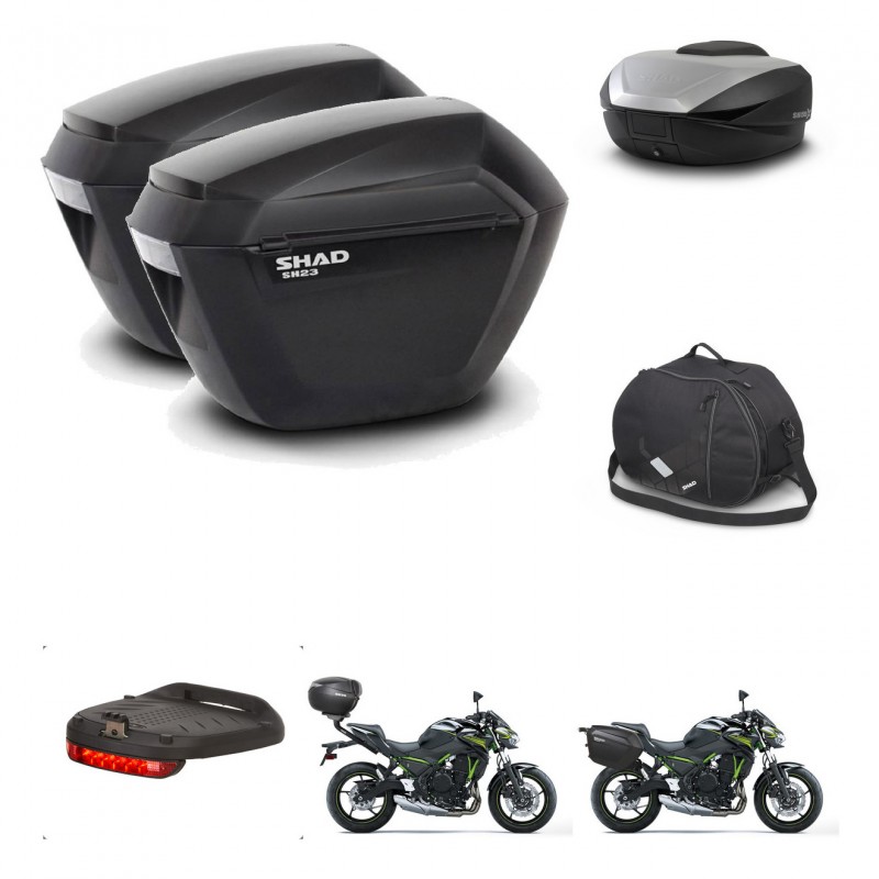 SHAD SH59 trunk + mounting bracket sh23 suitcases accessories 59L KIT-460177