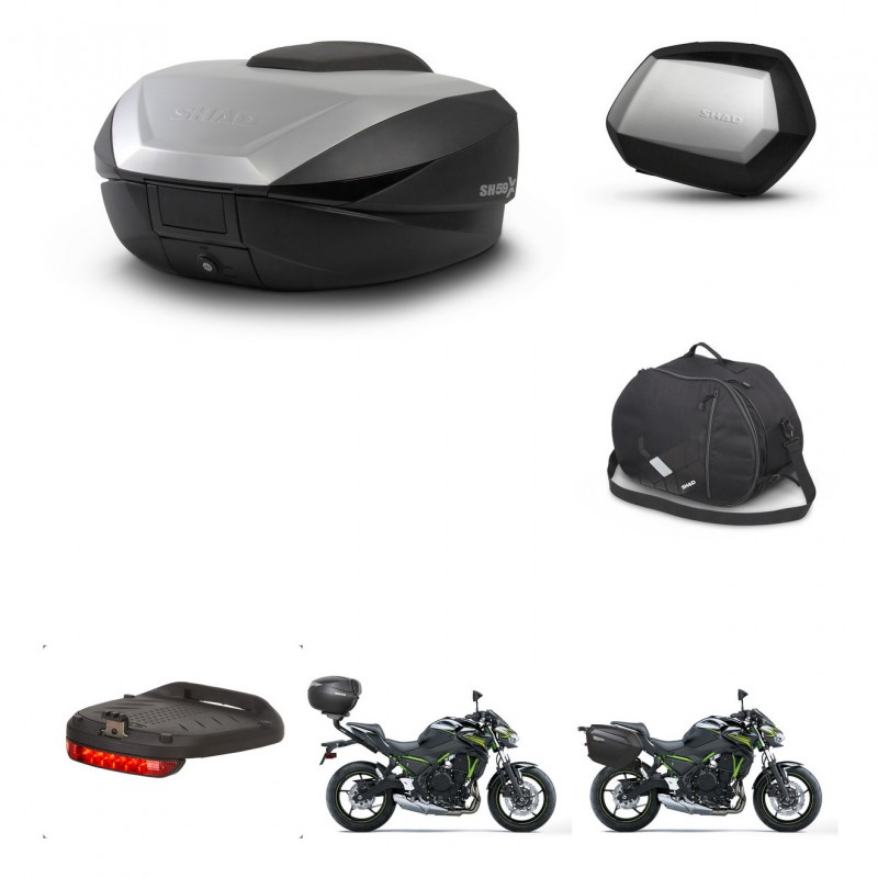 SHAD SH35 PREMIUM suitcases + mounting bracket SH59 trunk accessories 59L KIT-460178