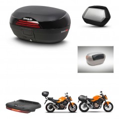 SHAD Maletas SH35 PREMIUM + soporte montaje baul SH46 accesorios 45 L KIT-460184