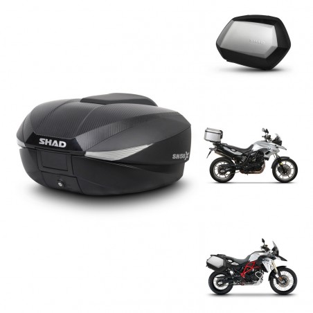 SHAD Maletas SH35 PREMIUM + soporte montaje baul SH58 KIT-460190