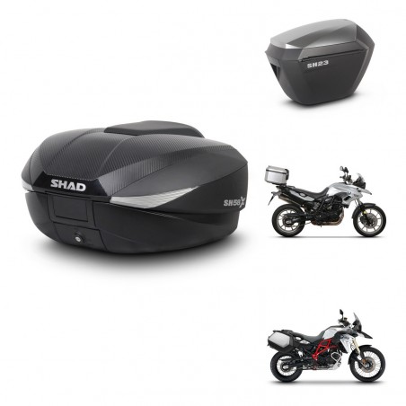 SHAD Maletas sh23 alu + soporte montaje baul SH58 KIT-460192