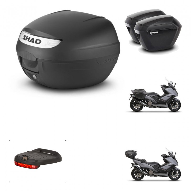 SHAD Maletas sh23 + soporte montaje baul SH26 accesorios KIT-460199