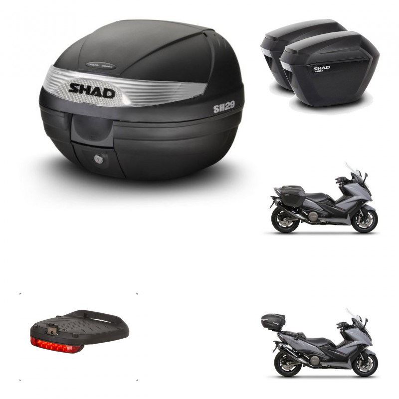 SHAD SH23 suitcases + mounting bracket SH29 trunk accessories KIT-460201