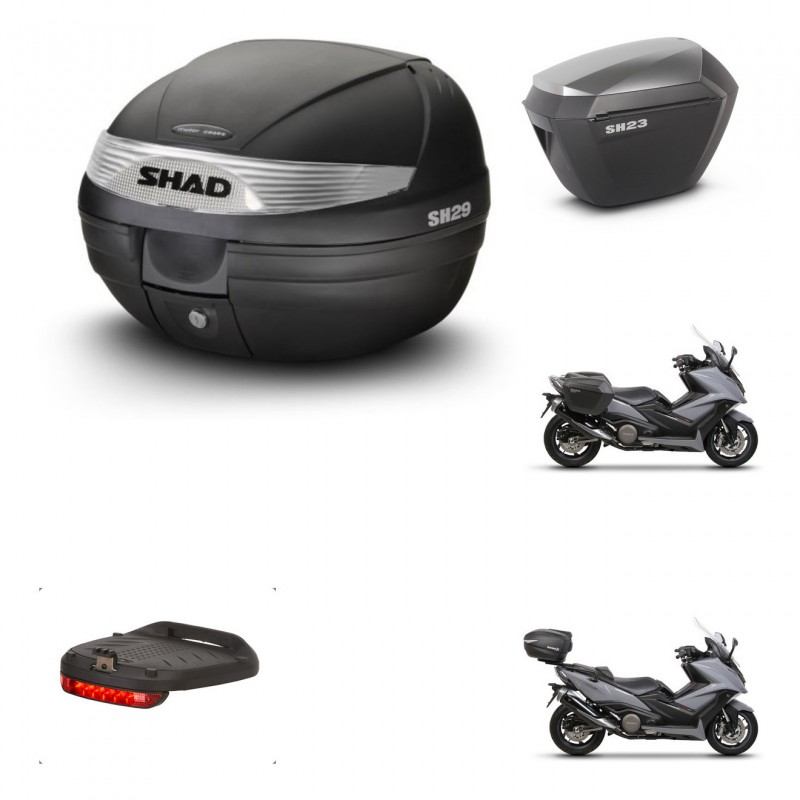 SHAD Maletas sh23 alu + soporte montaje baul SH29 accesorios KIT-460202