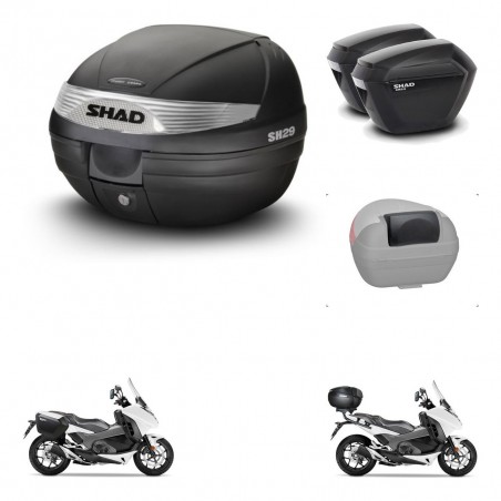 SHAD Maletas sh23 + soporte montaje baul SH29 accesorios KIT-460209