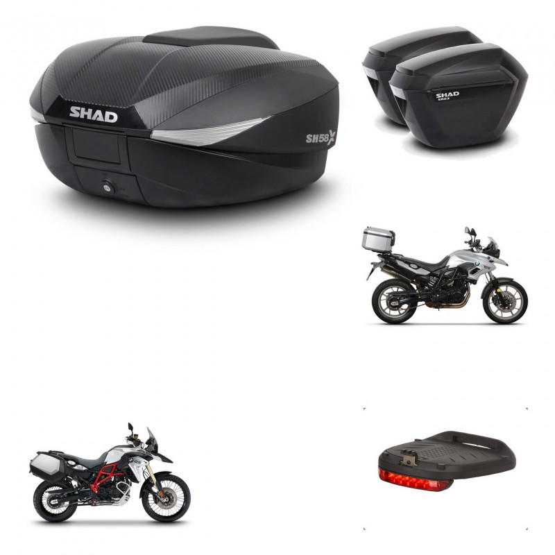 SHAD Maletas sh23 + soporte montaje baul SH58 accesorios KIT-460225