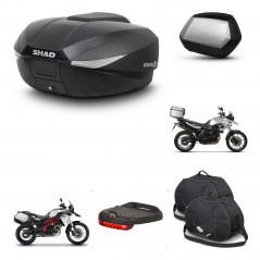 SHAD Maletas SH35 PREMIUM + soporte montaje baul SH58 accesorios KIT-460227