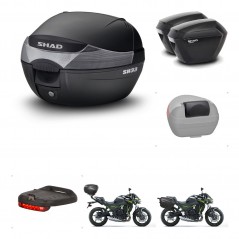 SHAD Maletas sh23 + soporte montaje baul SH33 accesorios KIT-460235