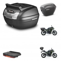 SHAD Maletas sh23 alu + soporte montaje baul SH40 parrilla superior accesorios KIT-460238