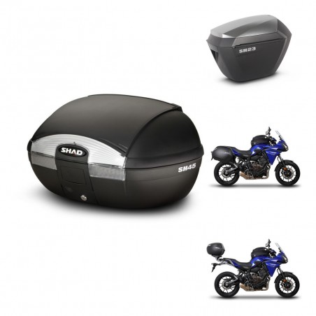 SHAD Maletas sh23 alu + soporte montaje baul SH45 KIT-460261
