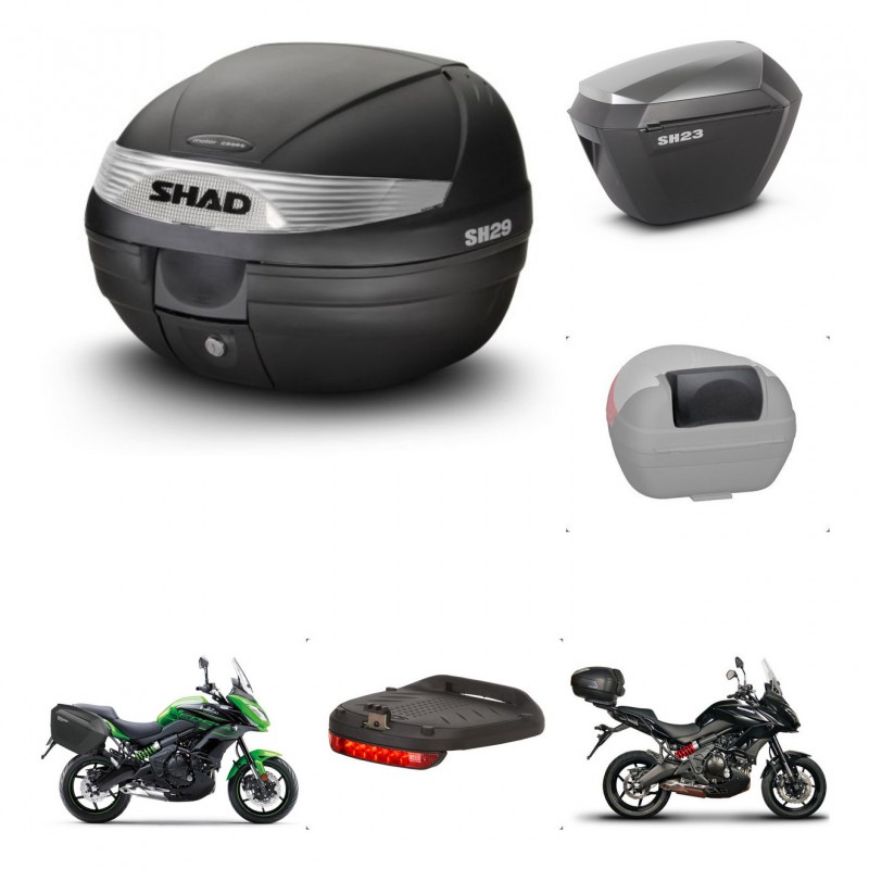 SHAD Maletas sh23 alu + soporte montaje baul SH29 accesorios KIT-460284