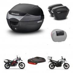 SHAD Maletas sh23 + soporte montaje baul SH33 accesorios KIT-460289