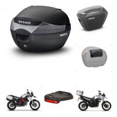 SHAD Maletas sh23 alu + soporte montaje baul SH33 accesorios KIT-460290