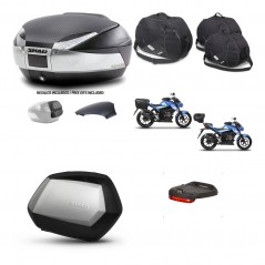 SHAD Maletas SH35 PREMIUM + soporte montaje baul SH48 tapa respaldo accesorios KIT-460295