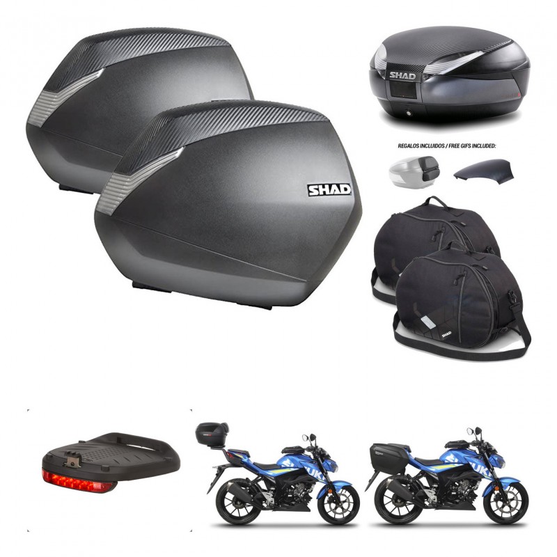 SHAD Trunk SH48 backrest cover + mounting bracket SH36 suitcases accessories 49 L KIT-460298