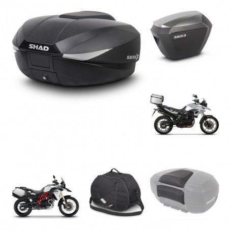 SHAD Maletas sh23 alu + soporte montaje baul SH58 accesorios KIT-460322